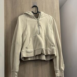 lululemon athletica Beige Half-Zip Sweater